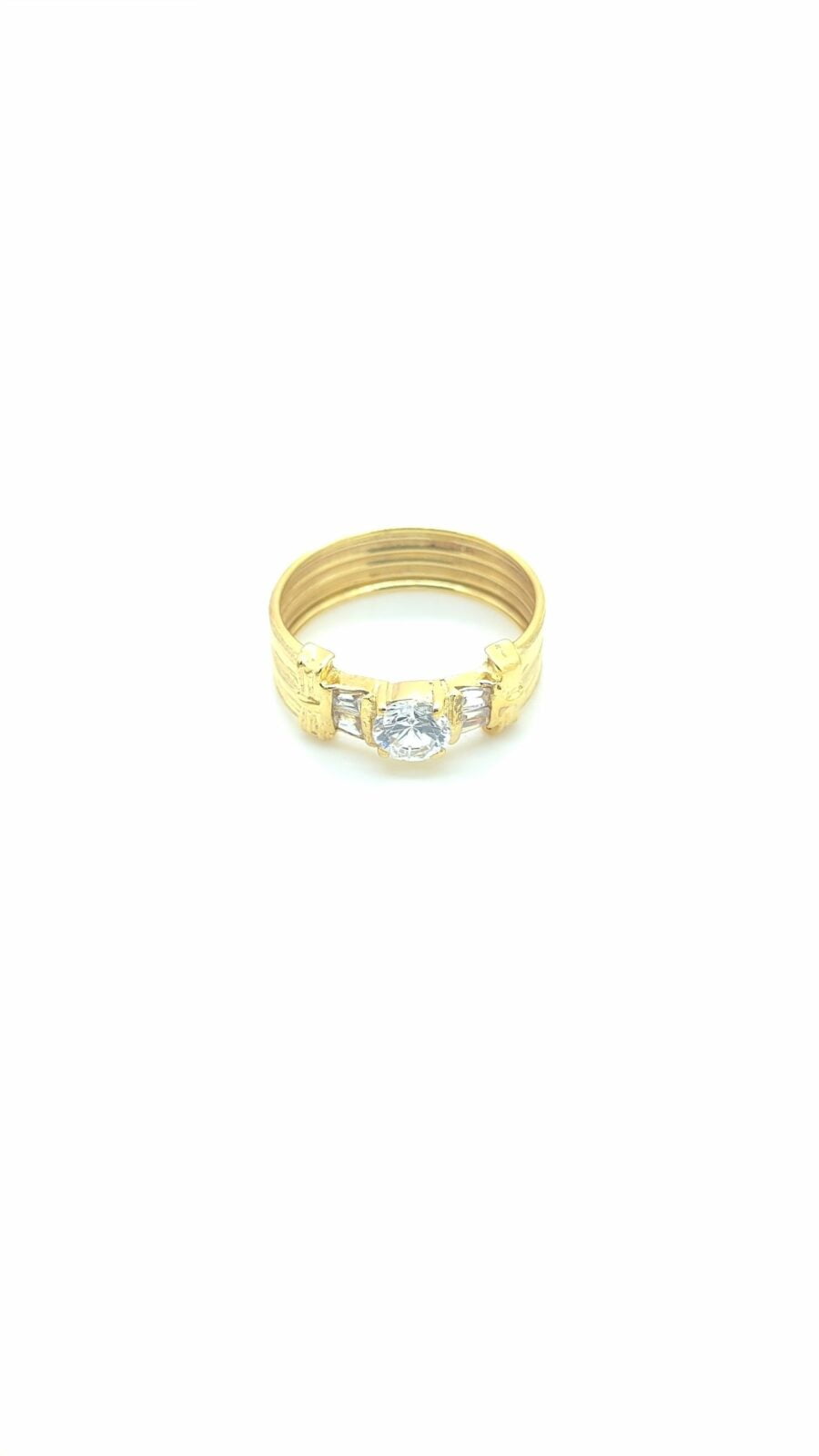 SALE Cincin Pelek batu putih kadar 700