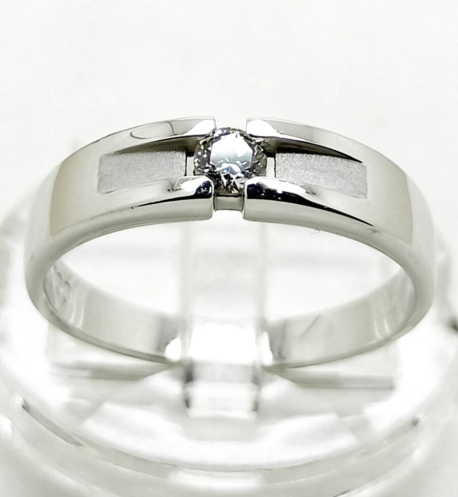 Cincin Batu Putih Doff