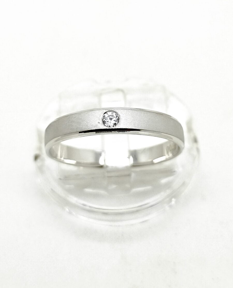 Cincin Batu Putih Doff