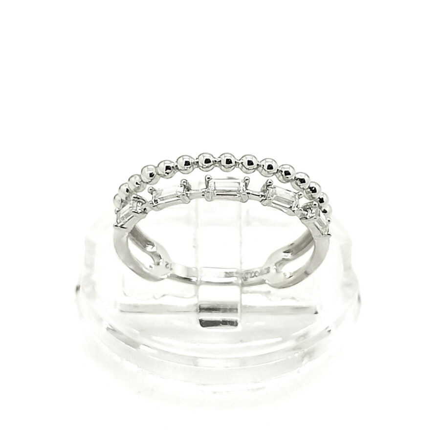 Cincin whitegold "Baguette Collection"