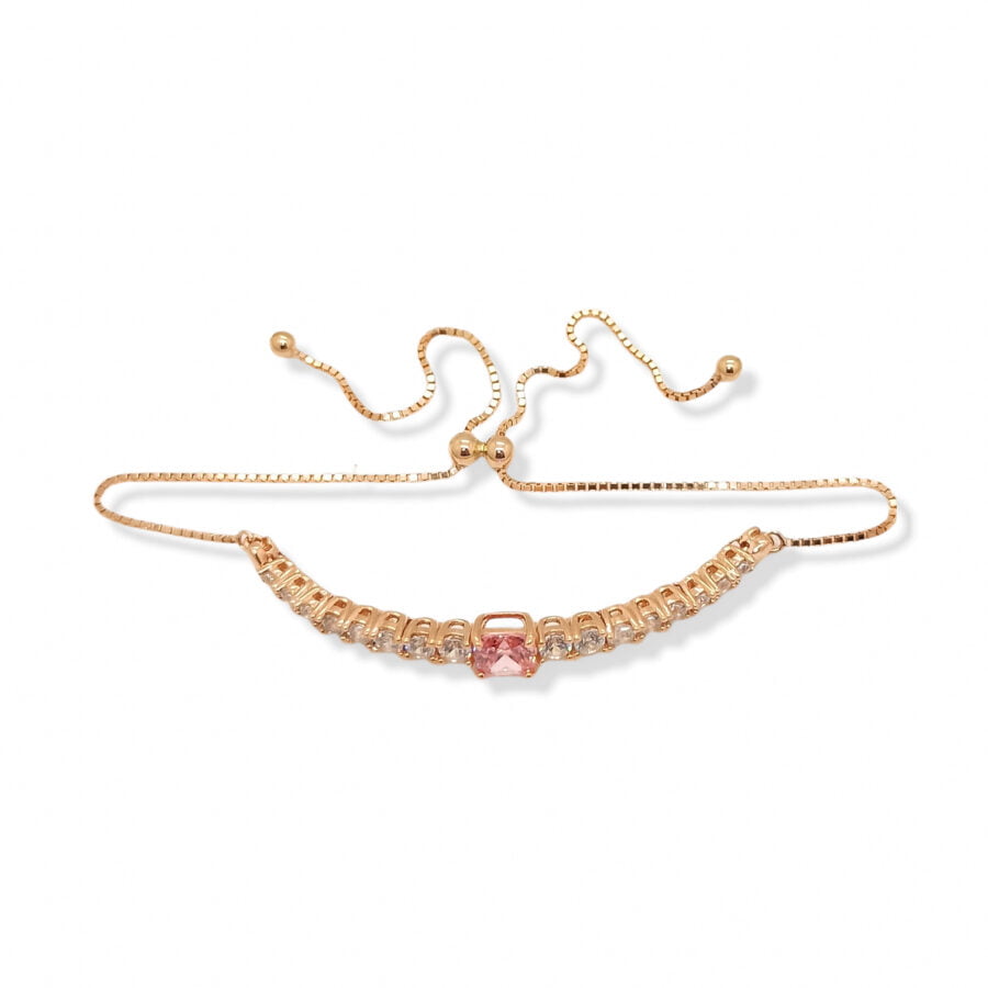 Gelang serut rosegold "Morganite Series"