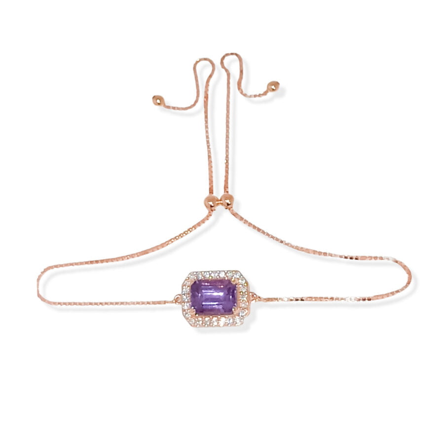Gelang serut rosegold "Magic Stone Series"