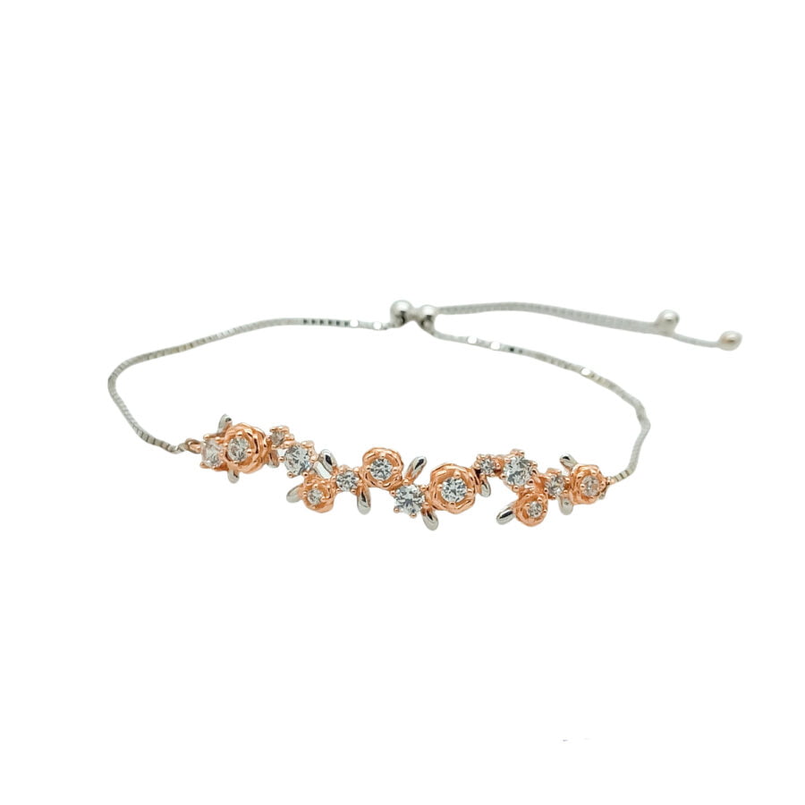 Gelang Serut whitegold "Camellia Flower Series"
