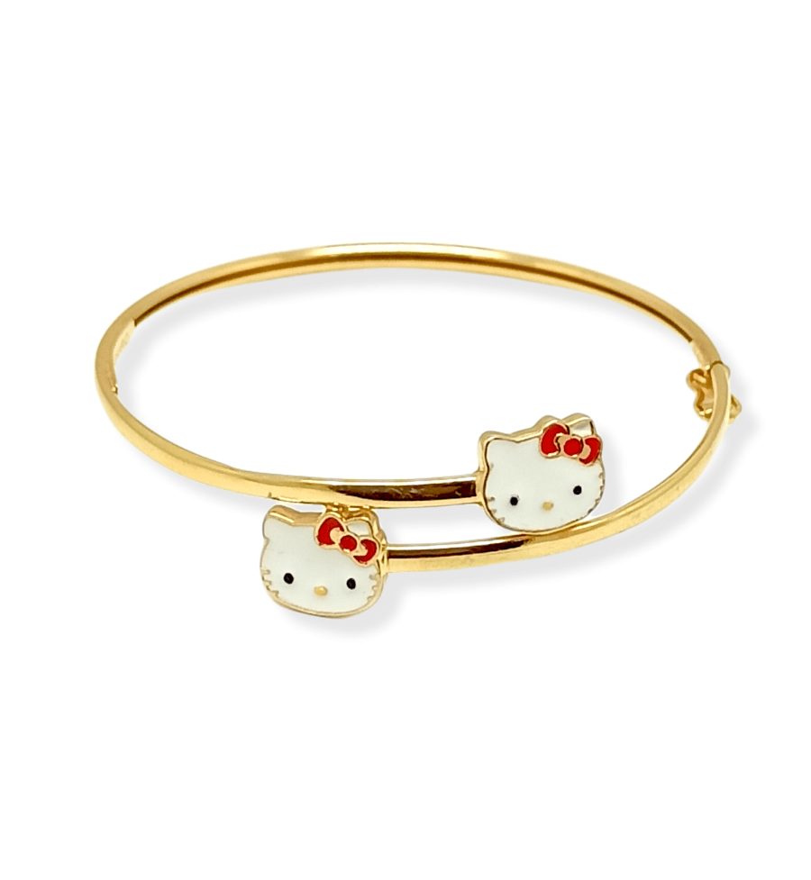 Bangle Bayi Enamel "Hello Kitty Red Ribbon"