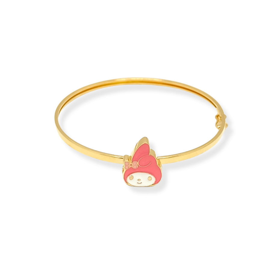 Bangle Bayi Enamel "My Melody Pink"