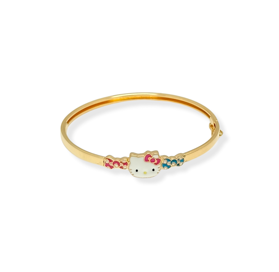 Bangle Bayi Enamel "Hello Kitty Ribbon"