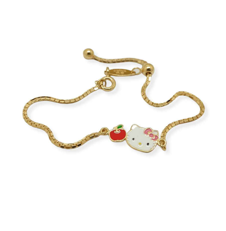 Gelang Serut Anak Enamel "Hello Kitty Little Apple"