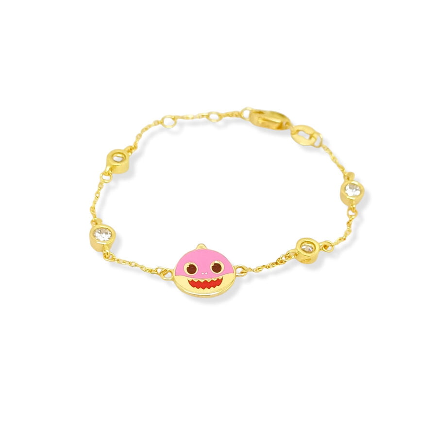 Gelang anak "Hala Kids Baby Shark Pink" 9K BC200139