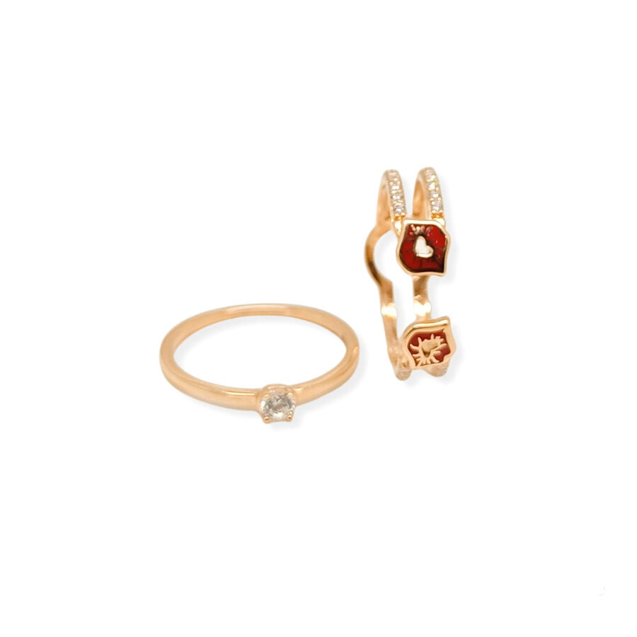 Cincin rosegold "Betty Boop XOXO Love Collection" RI210640 - Gambar 3