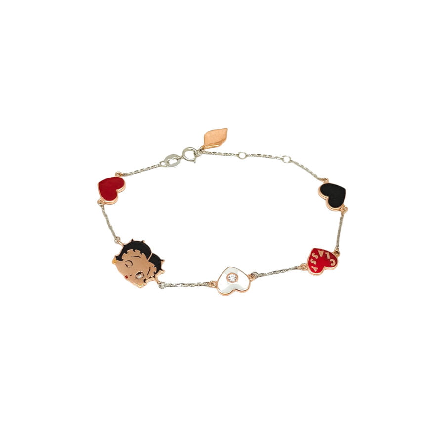 Gelang whitegold "Betty Boop Collections – Sassy Classy Series"