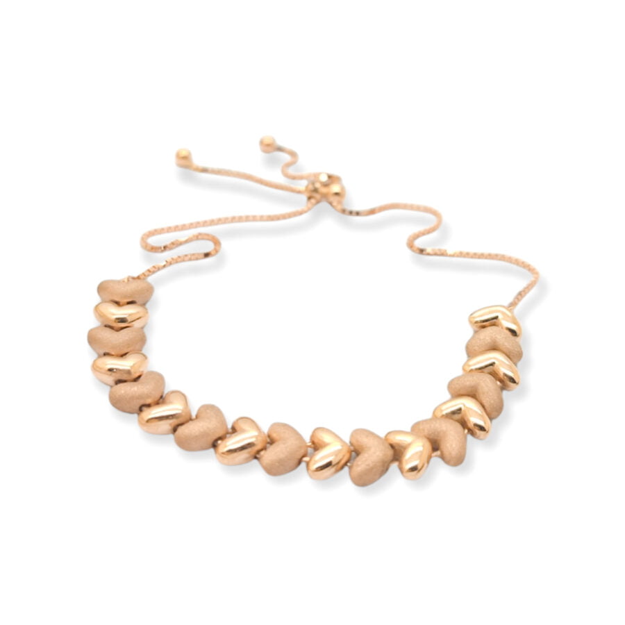 Gelang serut rosegold "Valentine Collection - Golden Love Series" BC200118