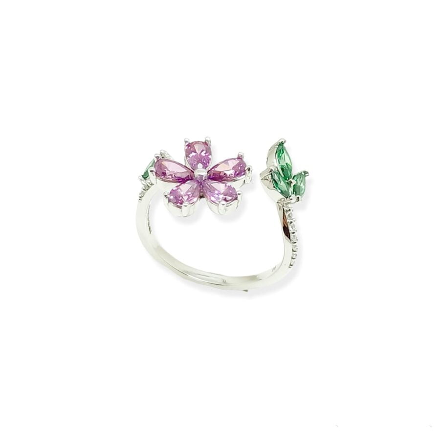 Cincin whitegold "Flower Garden Violet vol.2 Collection" RI210595