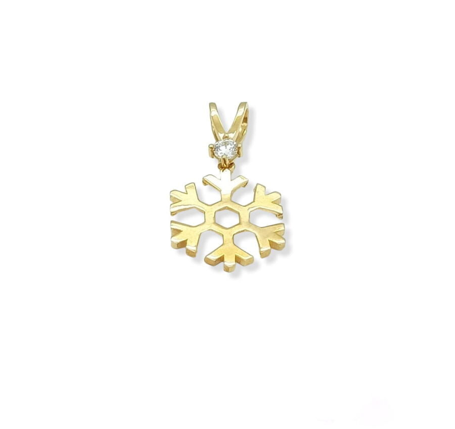 Liontin yellowgold "Snowflake 375 Collection" PD200306