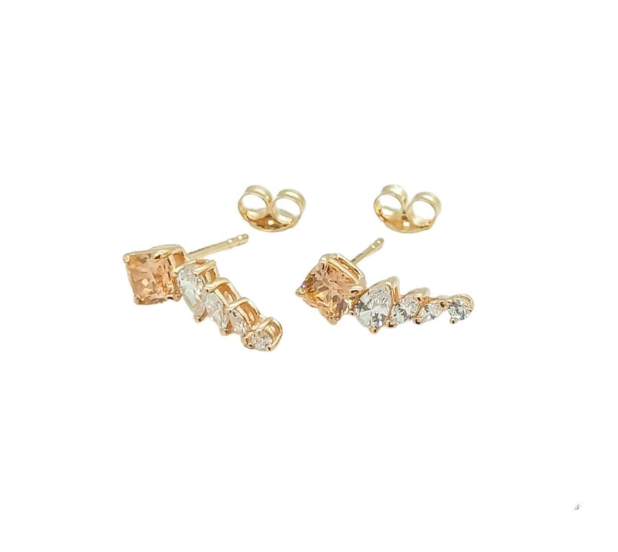 Giwang rosegold "Morganite Collection - Salmon Series" EA210546