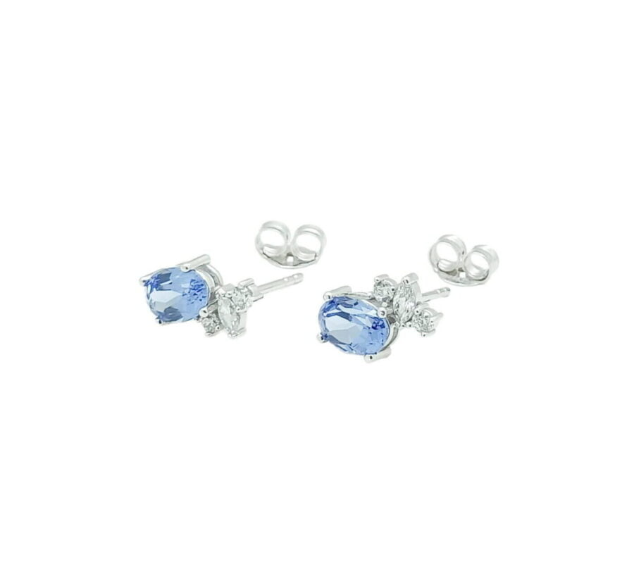 Giwang whitegold "Shade Of Color - Dew Series" EA210454
