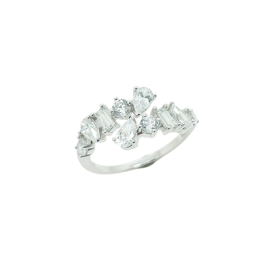 Cincin whitegold "Crystal Collection" RI221051