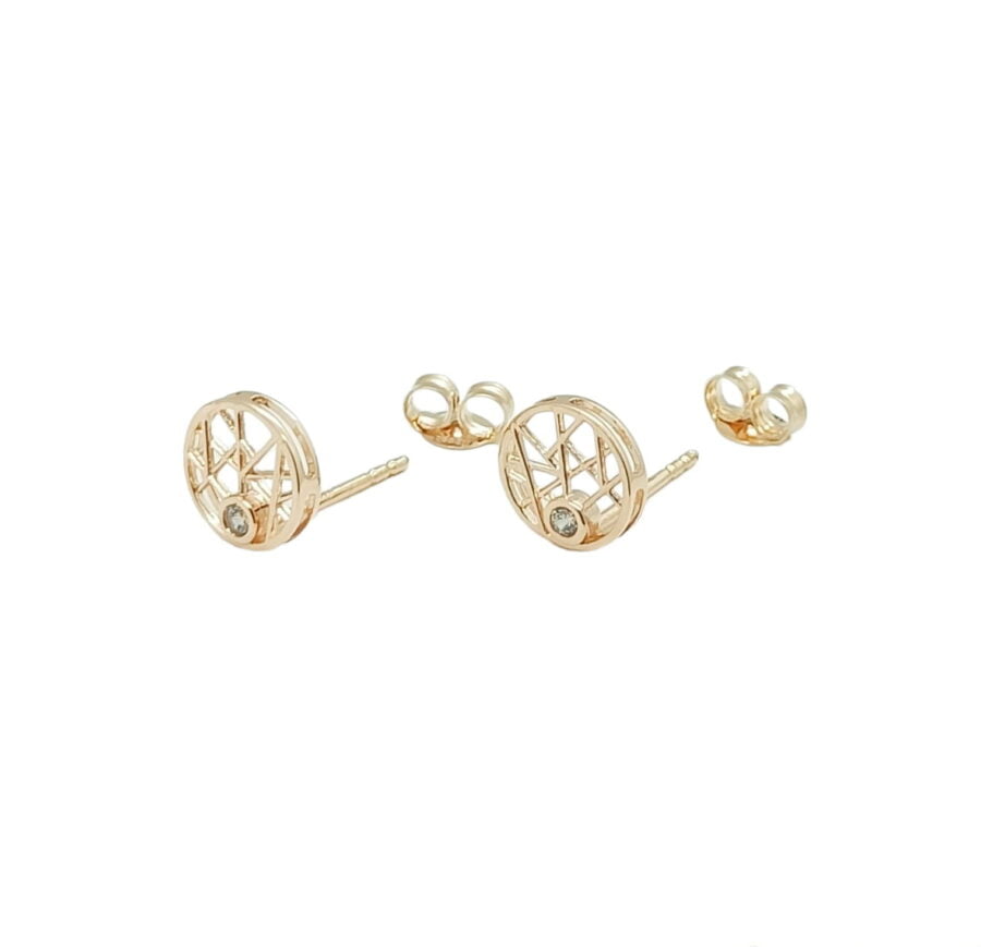 Giwang rosegold "Lines Collection- Shine Series" EA220624