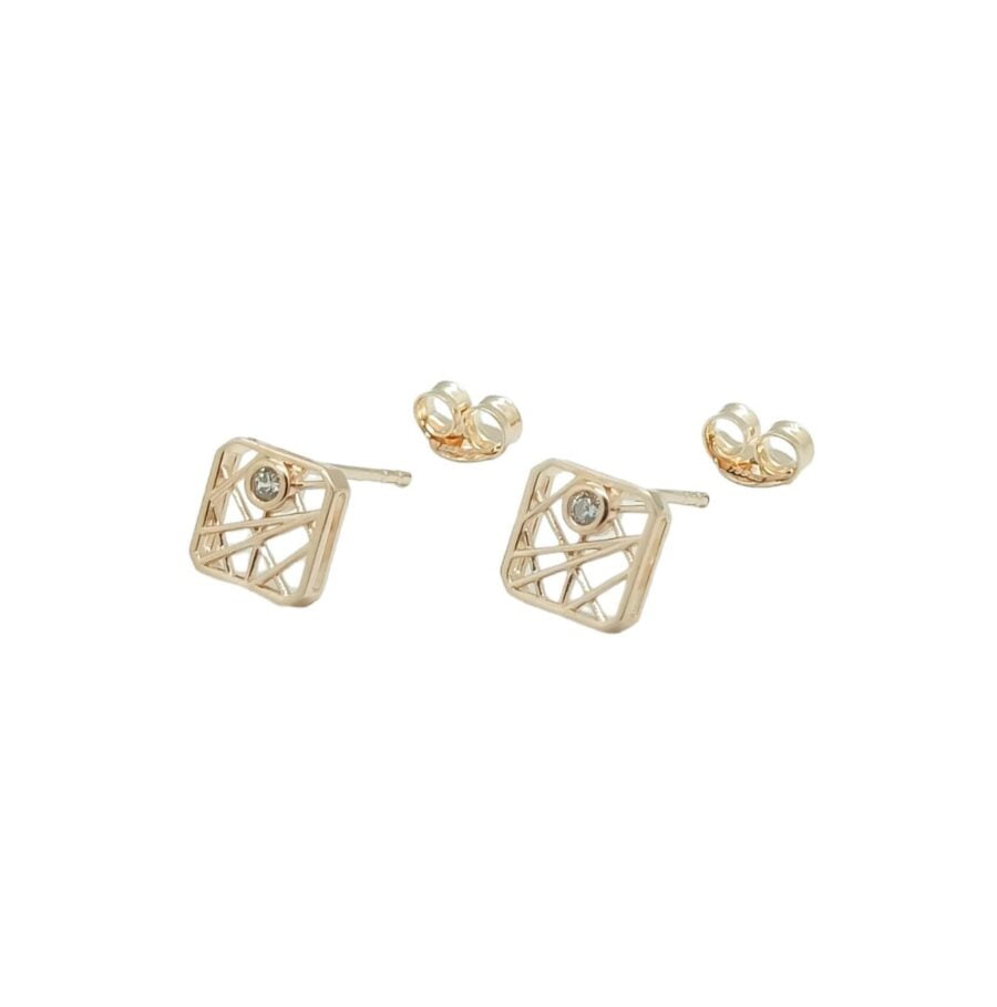 Giwang rosegold "Lines Collection - Shine Series" EA220626
