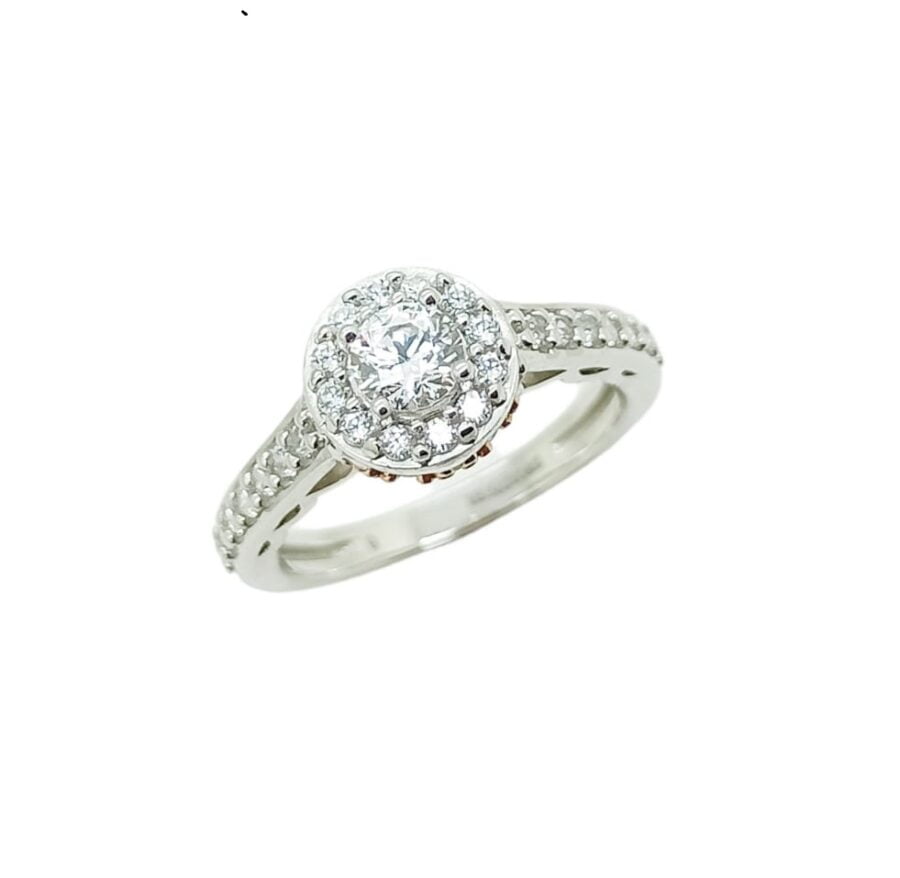 Cincin whitegold "Princess Lotus Collection" RI190081 - Gambar 2