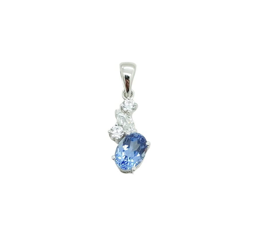 Liontin whitegold "Shade Of Collor Collection - Dew Series" PD210498