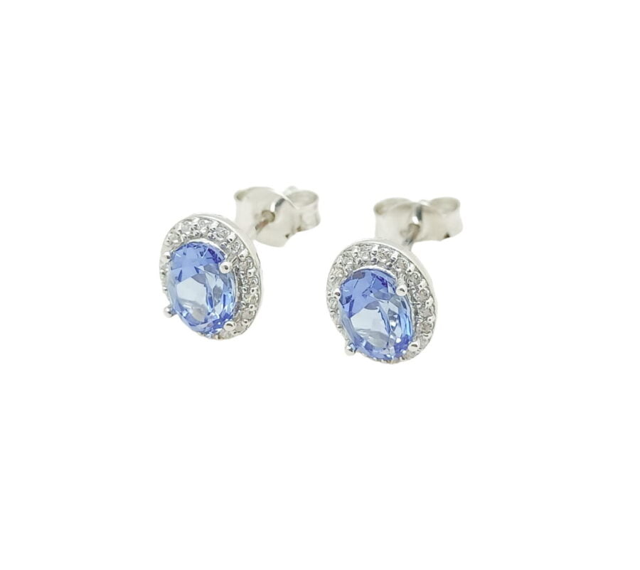 Giwang whitegold "Shade of Color Collection - Deep Royal" EA220845