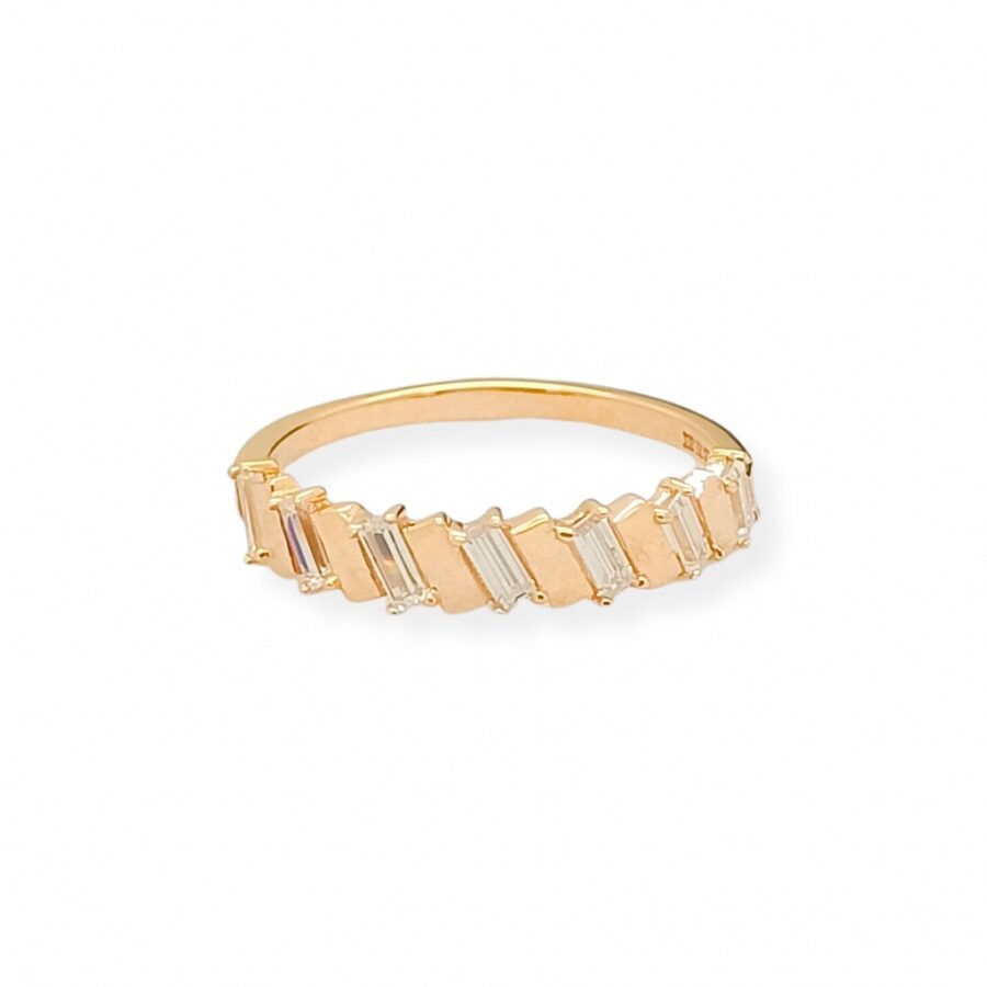 Cincin Sandra Dewi Gold Baguette Dainty Collection RI210470 18K 755 SDW Gold